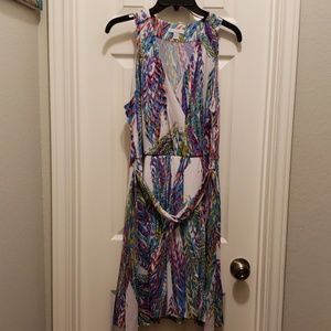 New York & Company Color Pattern Dress